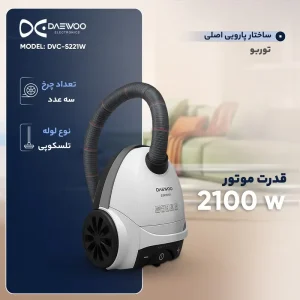 Daewoo Vacuum Cleaner Model DVC-S221W